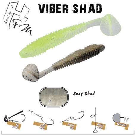 Naluca HERAKLES Viber Shad 9.7cm, culoare Sexy Shad