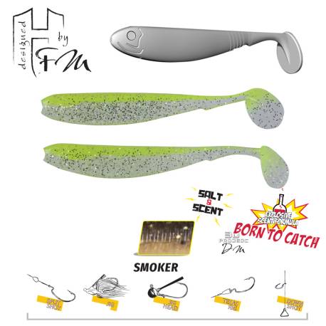 Shad HERAKLES Benjo R, 9cm, culoare Smoker