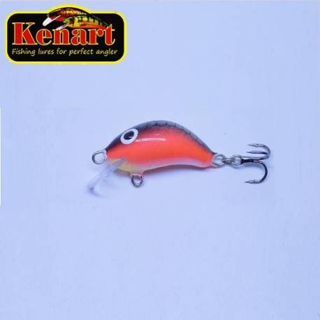 Vobler KENART Hunter, 4cm, 5g, sinking, culoare Red