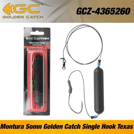 Montura somn GOLDEN CATCH Single Hook Texas, 4/0