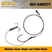 Montura somn GOLDEN CATCH Single and Treble Hooks, 6/0