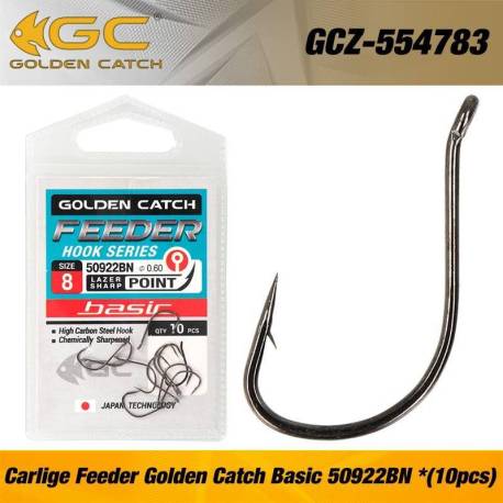 Carlige feeder GOLDEN CATCH Basic 50922BN Nr.6, 10buc/plic