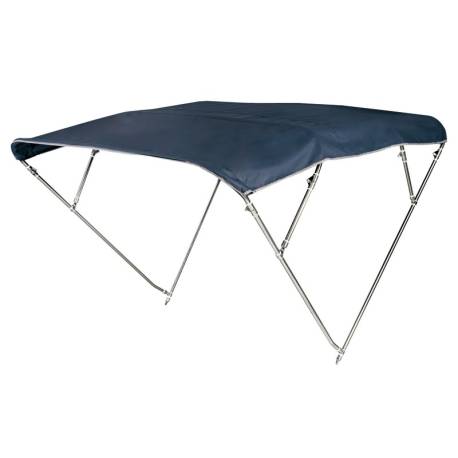 Bimini top OSCULATI High 4 arcade, inox AISI316, albastru, latime 200/210cm, inaltime 145cm, lungime 250cm