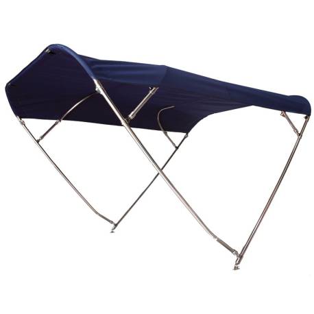 Bimini top OSCULATI Shade Master Inox Depth, 4 arcade, albastru, latime 175/190cm, inaltime 140cm, lungime 255cm