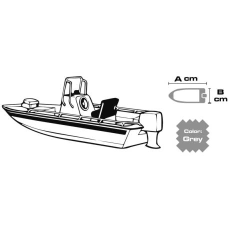 Husa OSCULATI pentru ambarcatiuni punte deschisa consola centrala si parbriz, lungime 488/564cm, latime 225cm