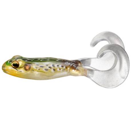 Broasca LIVETARGET Freestyle Frog 7.5cm, 514 Floro Emerald/Brown