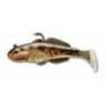 Naluci LIVETARGET Goby Swimbait 8cm, 14g, culoare natural/bronze, 3buc/plic