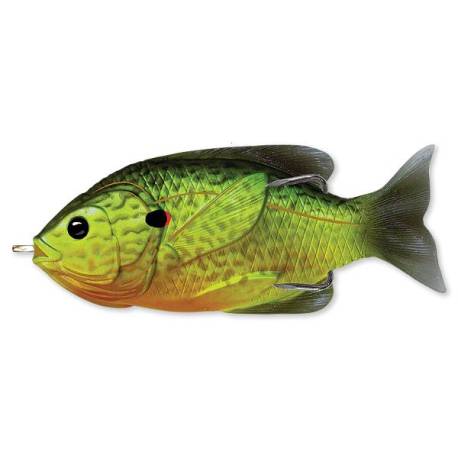 Swimbait LIVETARGET Hollow Body Sunfish, 7.5cm, 12g, Florescent/Pump