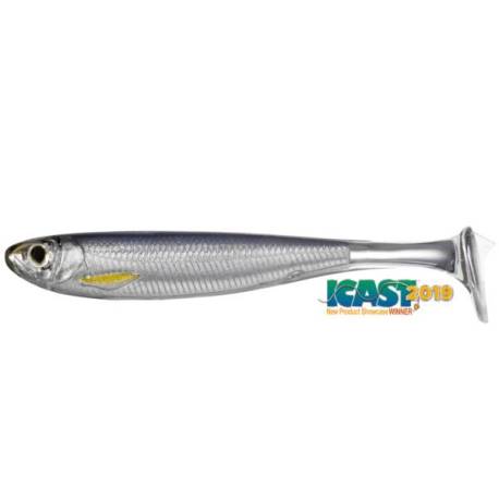 Swimbait LIVETARGET Slowroll Shiner 10cm, culoare 951 Silver/Smoke