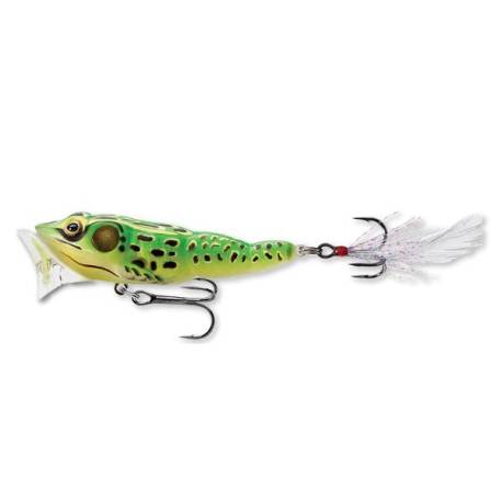 Naluca LIVE TARGET Frog Popper 7.5cm, 14g, culoare Floro Green/Yellow