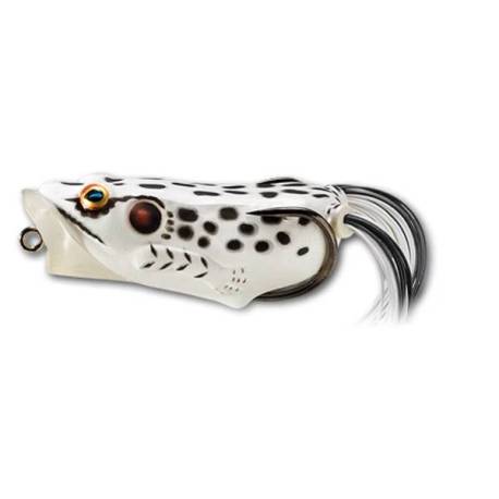 Popper LIVETARGET Hollow Body Frog 5.5cm, 11g, culoare Albino/White