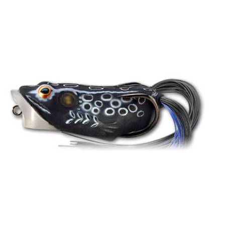 Popper LIVETARGET Hollow Body Frog 5.5cm, 11g, culoare Black/Black