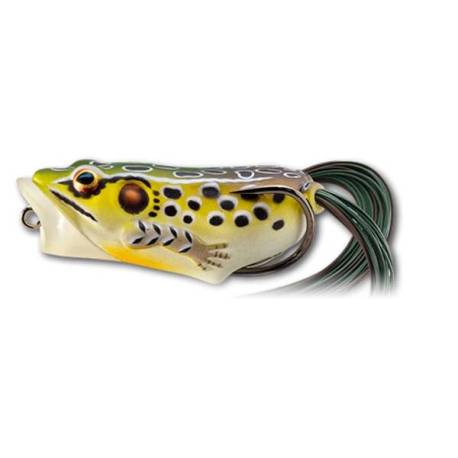 Popper LIVETARGET Hollow Body Frog 6.5cm, 14g, culoare Emerald/Brown