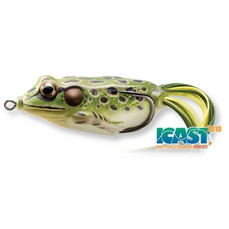 Broasca LIVETARGET Hollow Body Frog 4.5cm, 7g, 500 Green/Yellow