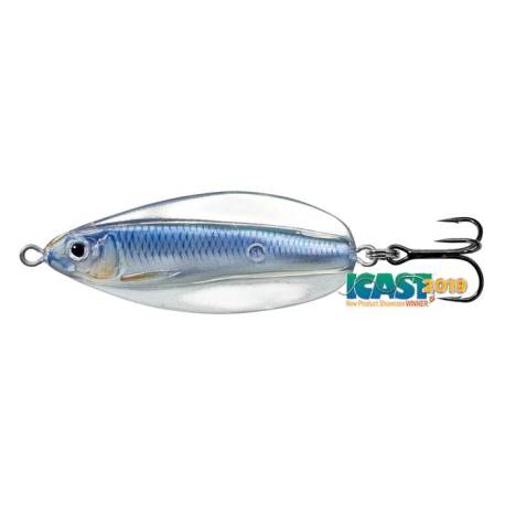 Lingurita oscilanta LIVETARGET Erratic Shiner 5.5cm, 11g, Silver/Blue