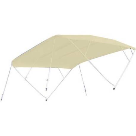 Bimini top TESSILMARE Shade Master Fish 3 arcade, beige, latime 190/210cm, inaltime 140cm, lungime 180cm