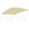 Bimini top TESSILMARE Shade Master Fish 3 arcade, beige, latime 190/210cm, inaltime 140cm, lungime 180cm