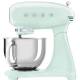 Mixer cu bol SMEG 50's Style, SMF03PGEU, verde