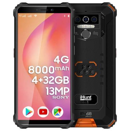 Telefon mobil iHUNT TITAN P8000 PRO Orange, IP68, 4G