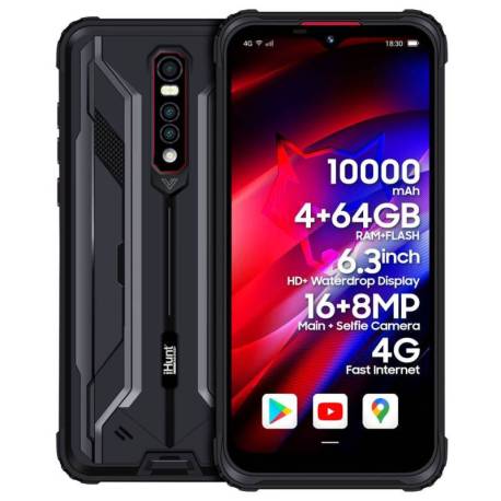 Telefon mobil iHUNT Cyber Wolf 4G, 10000mAh, 64GB, 4GB RAM, Android 11