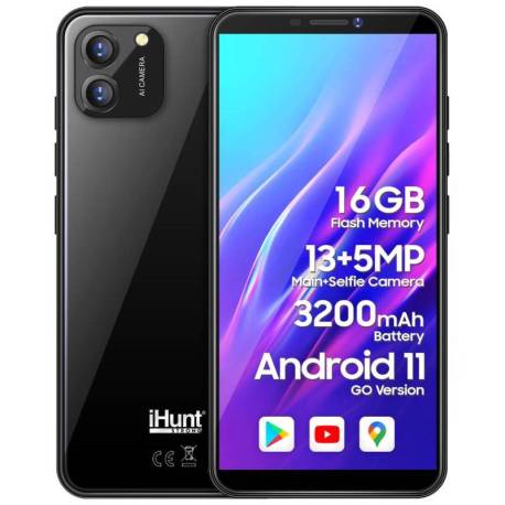 Telefon mobil iHUNT Like 12 Black, 3G, 3200mAh, RAM 1GB, ecran IPS 5.5", Android 11 Go, dual SIM