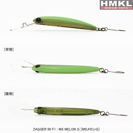 Vobler HMKL ZAGGER 50 F1, 5cm, 1.5g, culoare MS Melon G