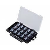 Cutie MEIHO Light Game Case J Clear Black, 18compartimente, 17.5x10.5x1.8cm