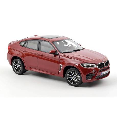 Macheta auto BMW X6M (F16) (2015) 1:18 rosu metalizat