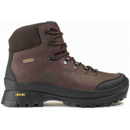 Bocanci AIGLE Muntagna GTX Maro, piele, talpa Vibram, membrana GoreTex, marimea 44