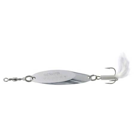 Pilker KONGER Kastmaster cu pene, Silver, 35g