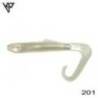 Twister KP BAITS Hybrid Worm 7.5cm, culoare 201, 5buc/plic