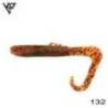 Twister KP BAITS Hybrid Worm 7.5cm, culoare 132, 5buc/plic