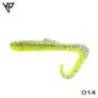 Twister KP BAITS Hybrid Worm 7.5cm, culoare 014, 5buc/plic