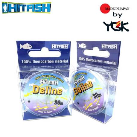 Fir inaintas fluorocarbon HITFISH Deline, 30m, 0.352mm, 7.48kg, transparent