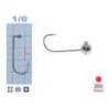 Microjig turnat MEITO HOOKS, Nr.1/0, 6g, 5buc/plic