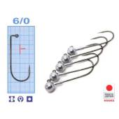 Jiguri turnate MEITO HOOKS, Nr.6/0, 14g, 5buc/plic