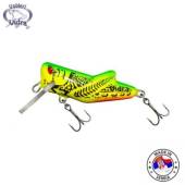 Vobler VIDRA LURES Locust 4cm, 4g, sinking, culoare FYG Fluo-Yellow GreenBack