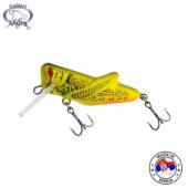 Vobler VIDRA LURES Locust 4cm, 4g, sinking, culoare FYB Fluo Yellow BlackBack