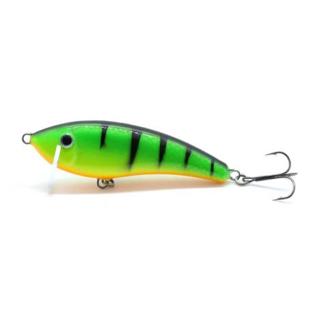 Vobler GLOOG Hermes 70S, 7cm, 12g, PGF Perch Green Fluo