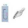 Jiguri turnate MEITO HOOKS, Nr.1/0, 1.8g, 5buc/plic