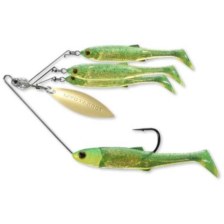 LIVE TARGET BaitBall Spinner Rig Large 14g 856 Lime Chartreuse/Gold