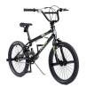 Bicicleta BMX CARPAT Jumper C2017A, Roti 20 Inch, Frane C-Brake, cadru Negru cu Design Verde