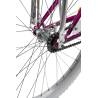 Bicicleta city CARPAT Liberta C2694A, roti 26 inch, Frana V-Brake, cadru Mov cu Design Alb