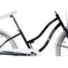 Bicicleta city CARPAT Liberta C2694A, roti 26 inch, Frana V-Brake, cadru Negru cu Design Alb