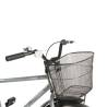 Bicicleta city RICH Dunarea R2891A, roti 28", V-Brake, cadru Gri cu Design Albastru/Alb