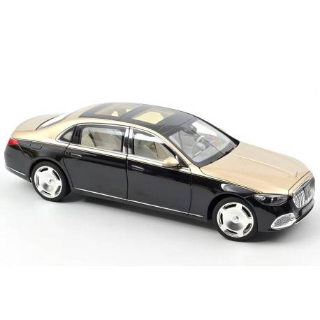 Macheta auto MERCEDES Maybach S680 (X223) 4Matic (2021) 1:18 negru-auriu