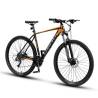 Bicicleta MTB-HT CARPAT PRO C26227H LIMITED EDITION, roti 26", 27 viteze, frane hidraulice, cadru aluminiu, Negru/Portocaliu