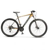 Bicicleta MTB-HT CARPAT PRO C26227H LIMITED EDITION, roti 26", 27 viteze, frane hidraulice, cadru aluminiu, Negru/Portocaliu