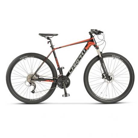 Bicicleta MTB-HT CARPAT PRO C26227H LIMITED EDITION, roti 26", 27 viteze, frane hidraulice, cadru aluminiu, Negru/Rosu