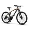 Bicicleta MTB-HT CARPAT PRO C27225H, roti 27.5", frane hidraulice, cadru aluminiu, culoare Negru/Portocaliu